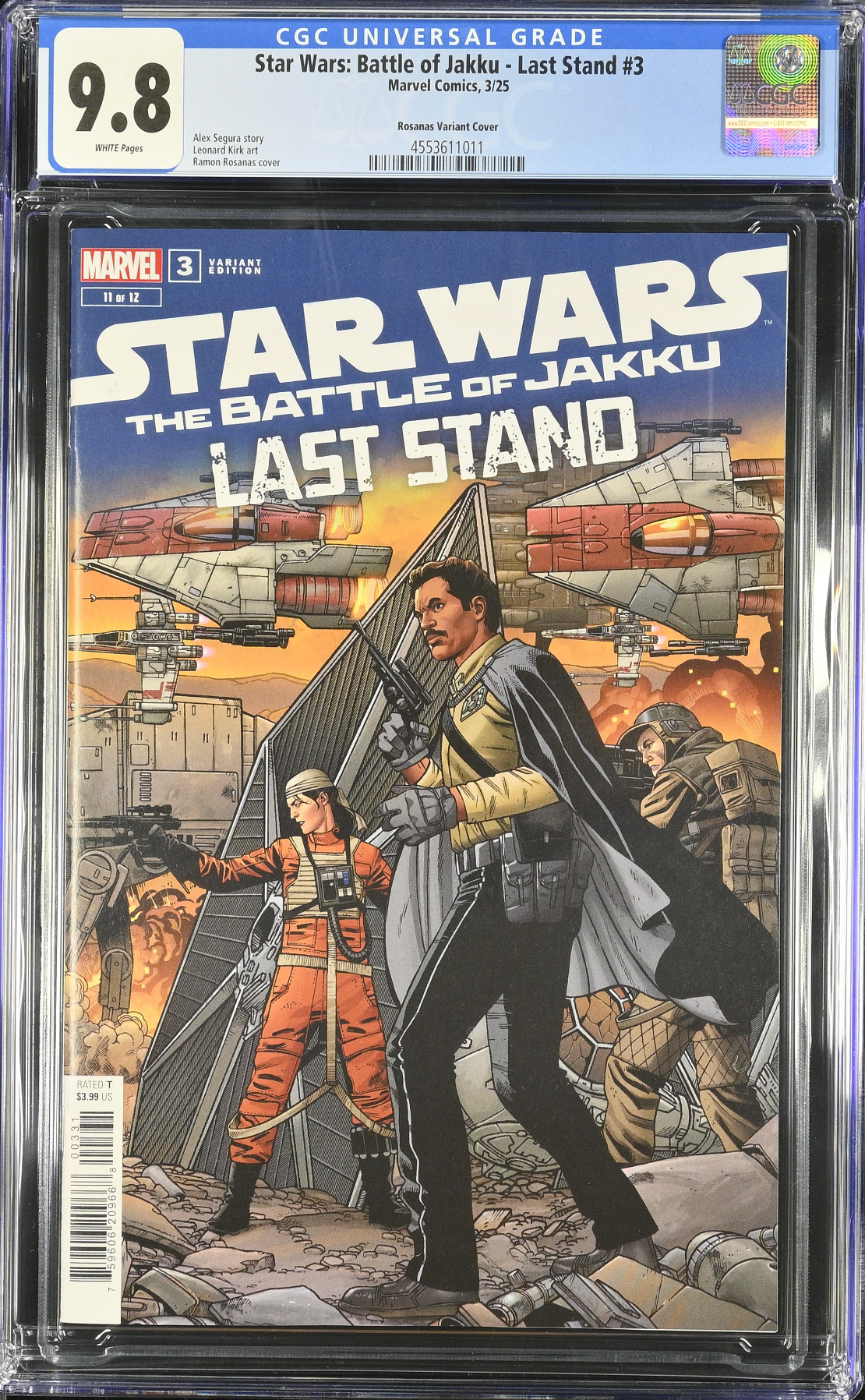 Star Wars: The Battle of Jakku - Last Stand #3 Rosanas Variant CGC 9.8