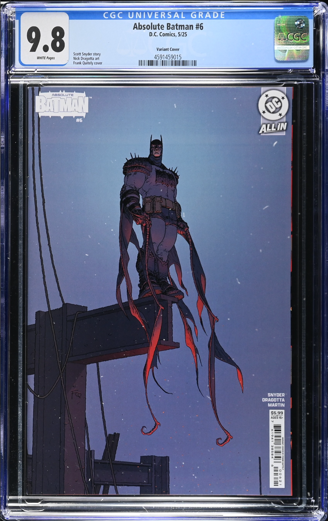 Absolute Batman #6 Quitely Variant CGC 9.8
