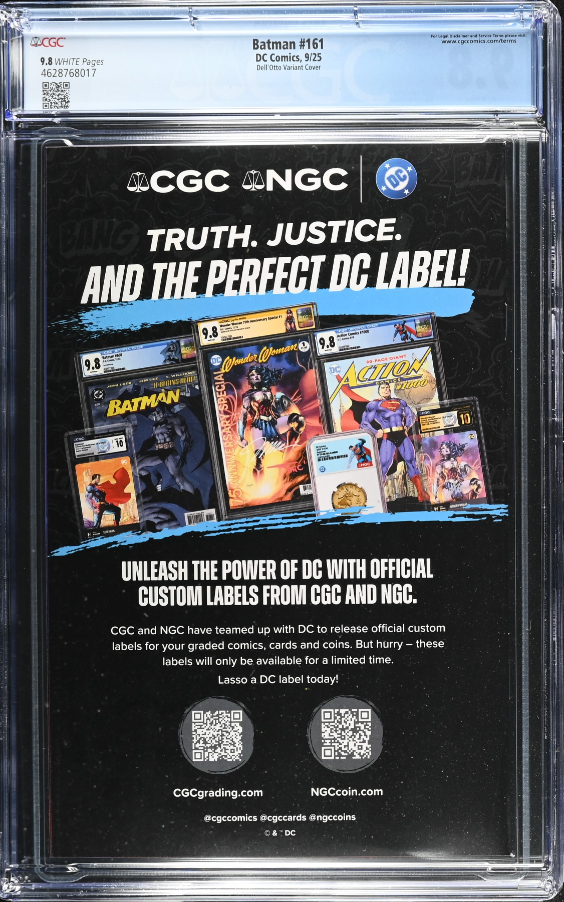 Batman #161 Dell'Otto Variant CGC 9.8