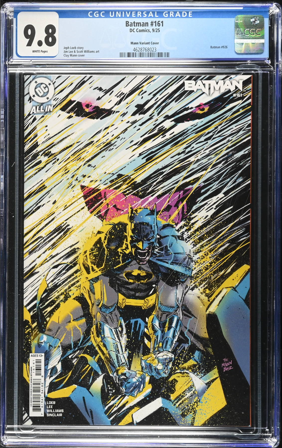 Batman #161 Mann 1:25 Retailer Incentive Variant CGC 9.8