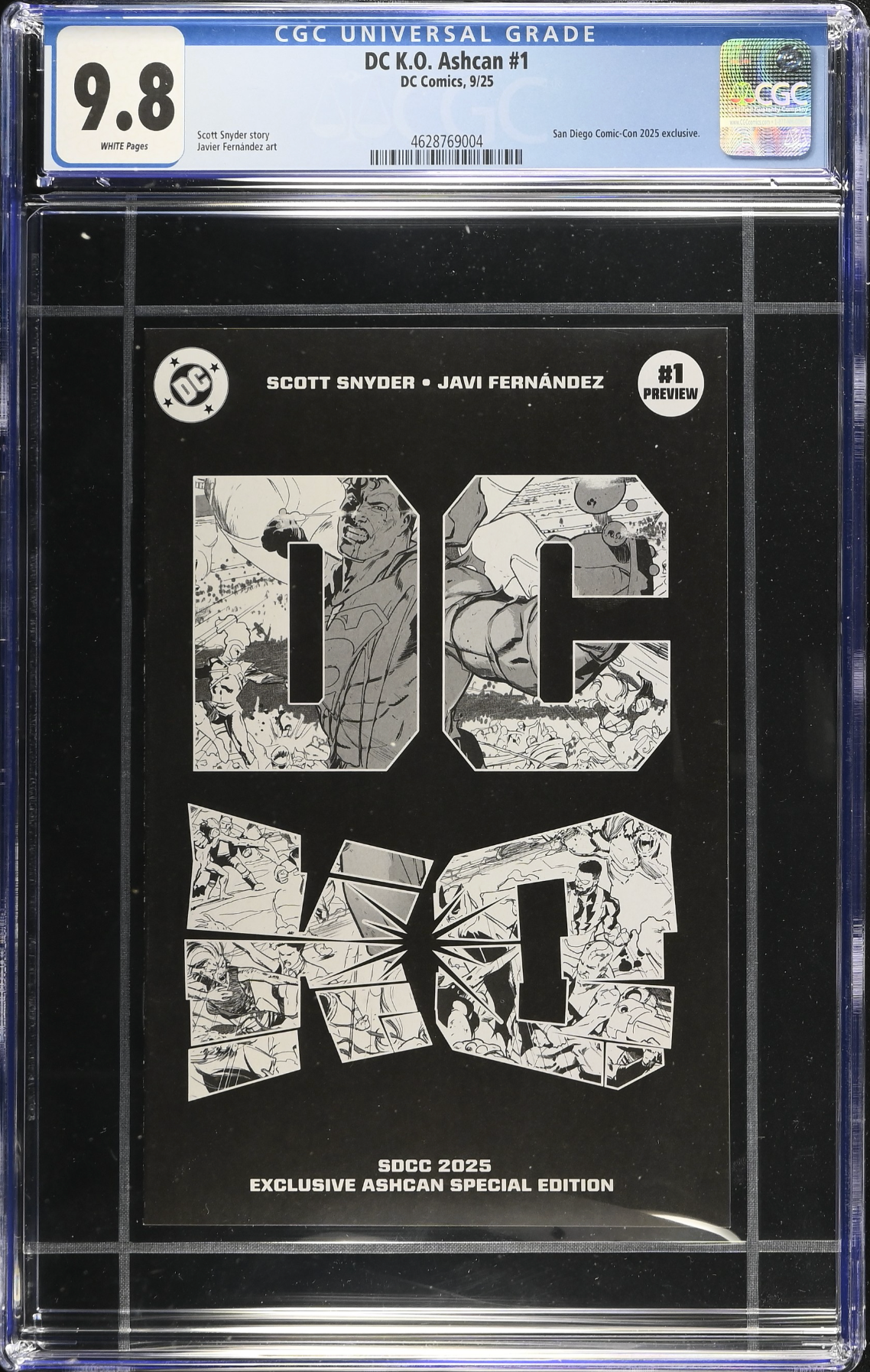 DC K.O. SDCC 2025 Ashcan Special Edition #1 CGC 9.8