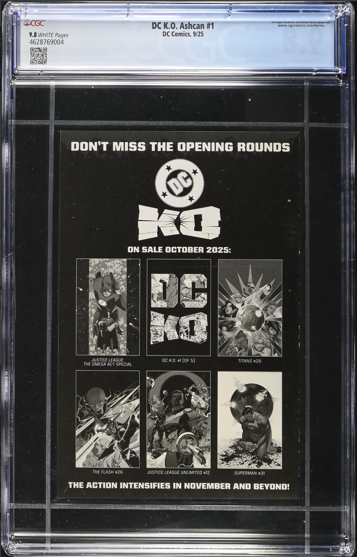 DC K.O. SDCC 2025 Ashcan Special Edition #1 CGC 9.8