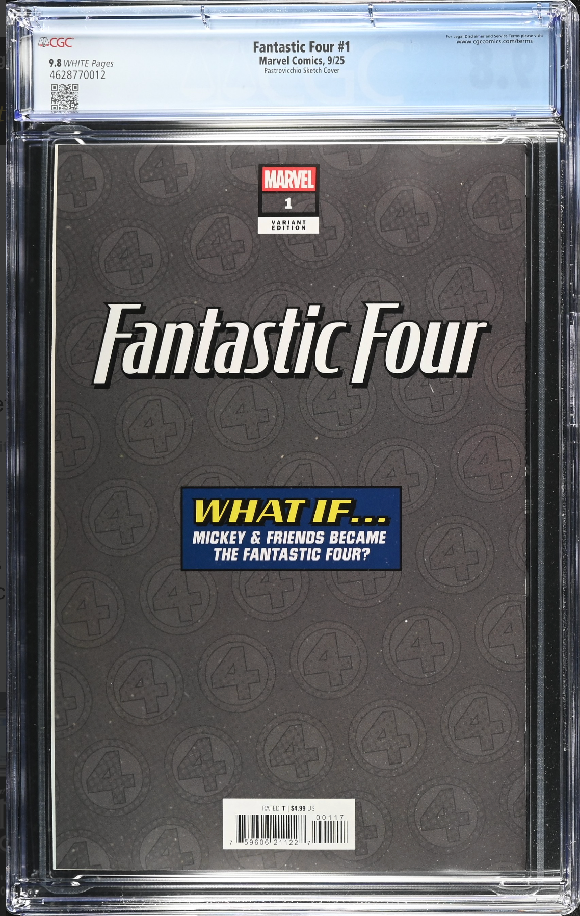 Fantastic Four #1 Disney 1:100 Retailer Incentive Variant CGC 9.8