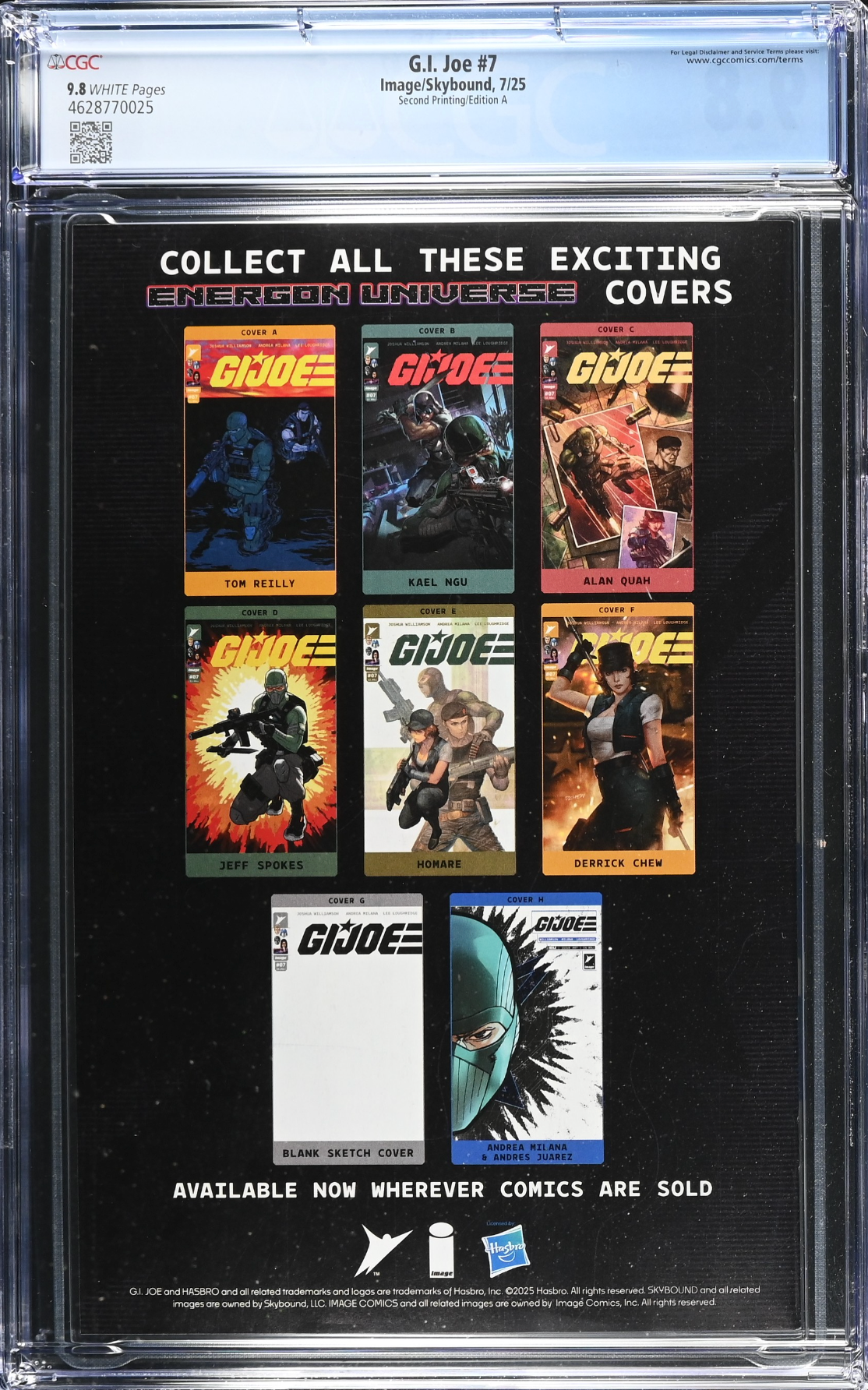 G.I. Joe #7 Second Printing - Cover A - CGC 9.8