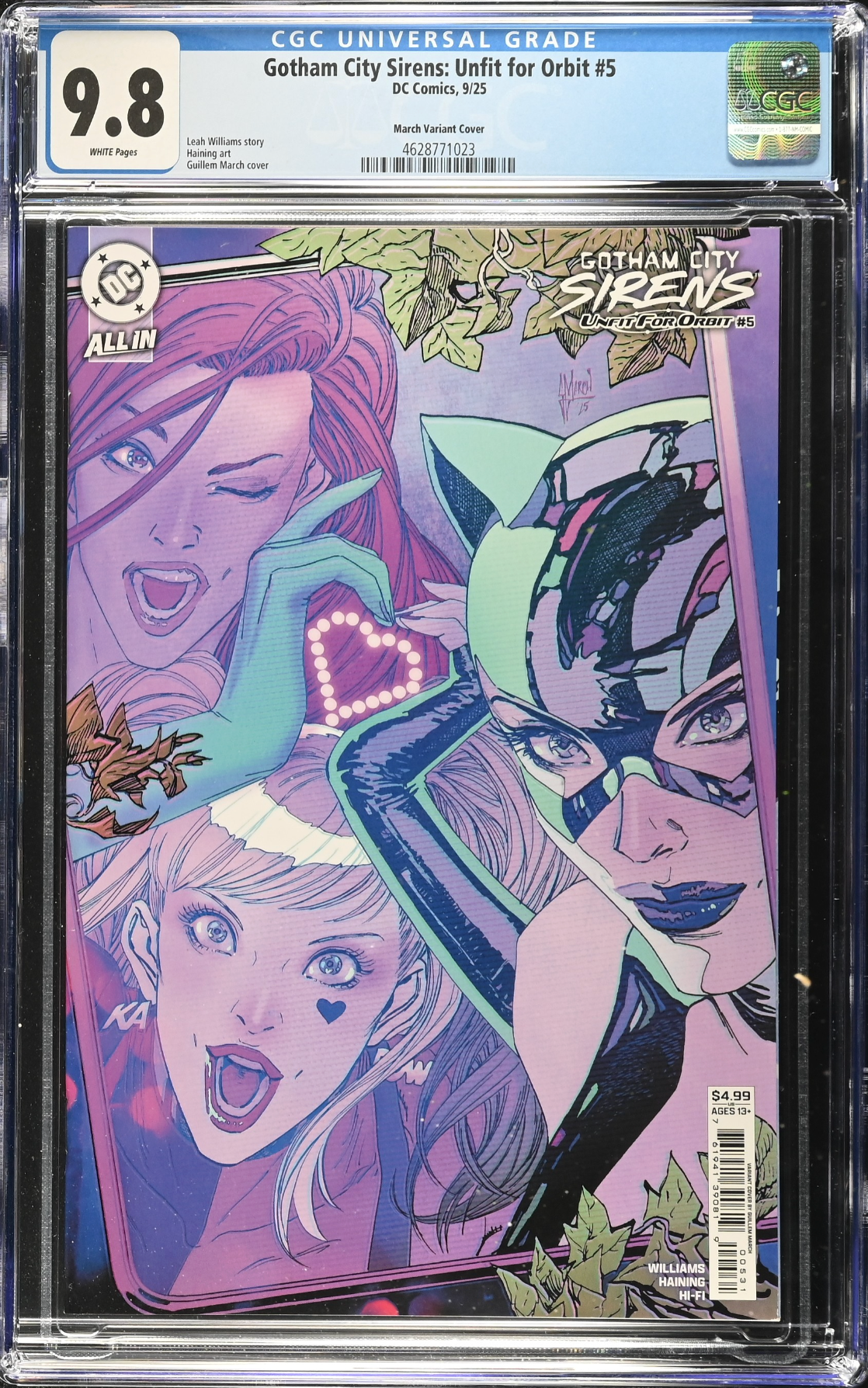 Gotham City Sirens: Unfit for Orbit #5 March Variant CGC 9.8
