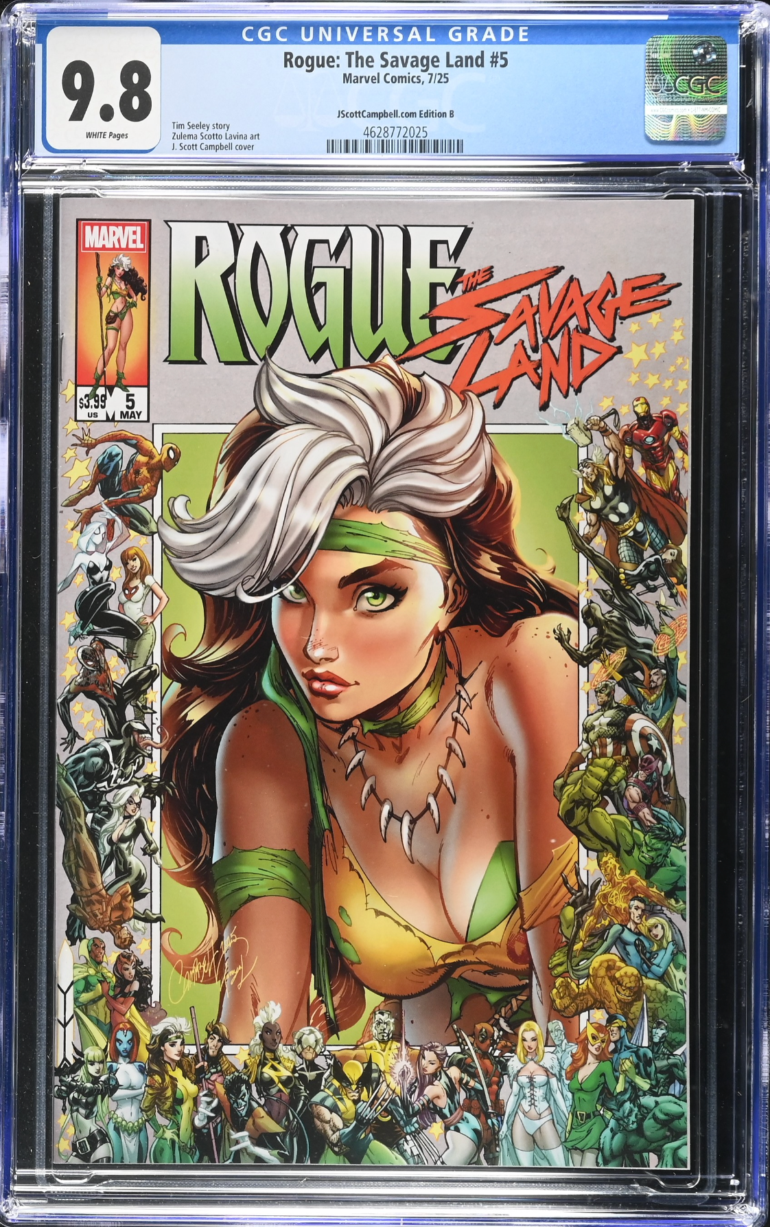 Rogue: The Savage Land #5 Campbell Exclusive B - "Border Rogue" - CGC 9.8