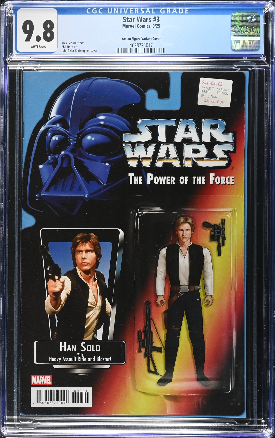 Star Wars #3 Action Figure Variant CGC 9.8