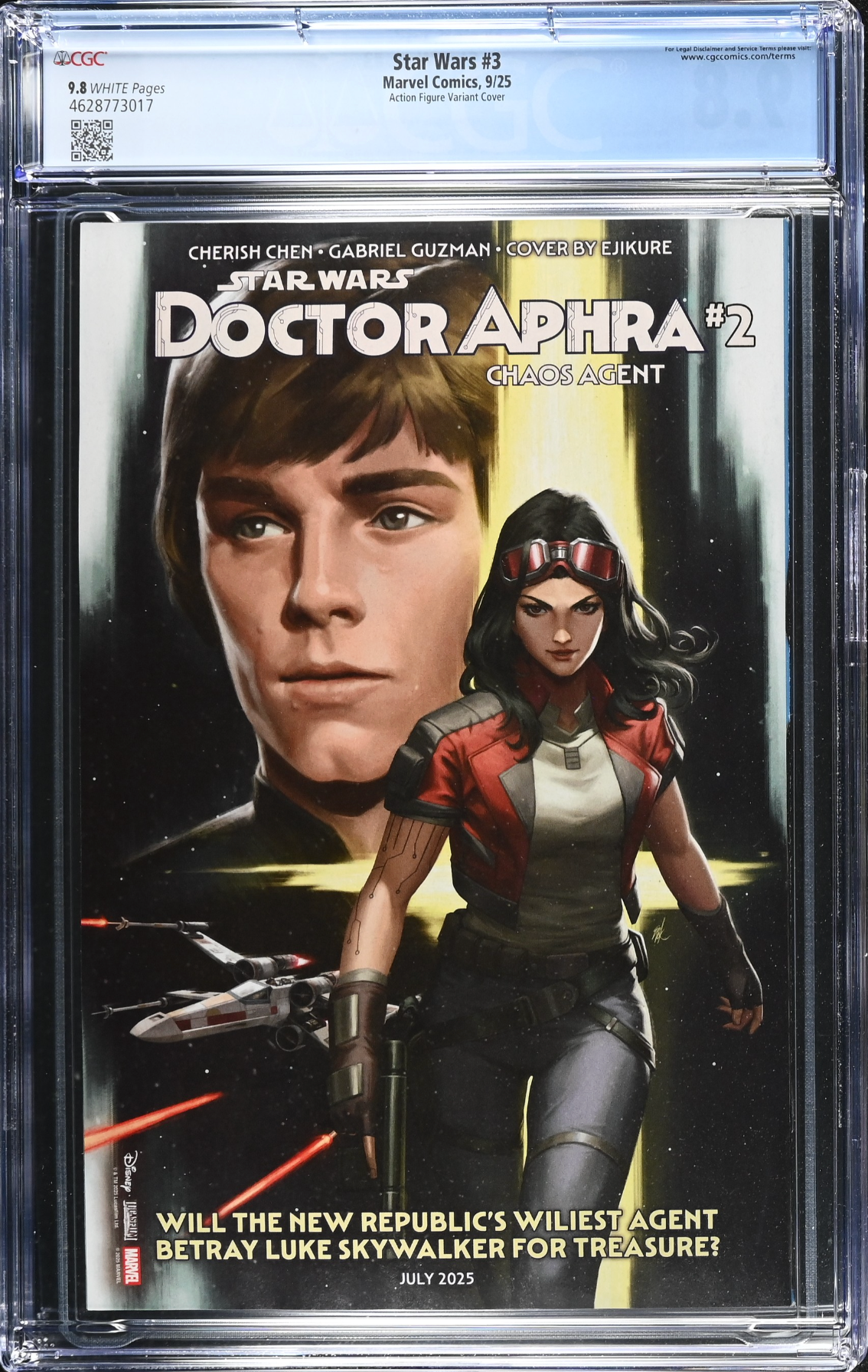 Star Wars #3 Action Figure Variant CGC 9.8