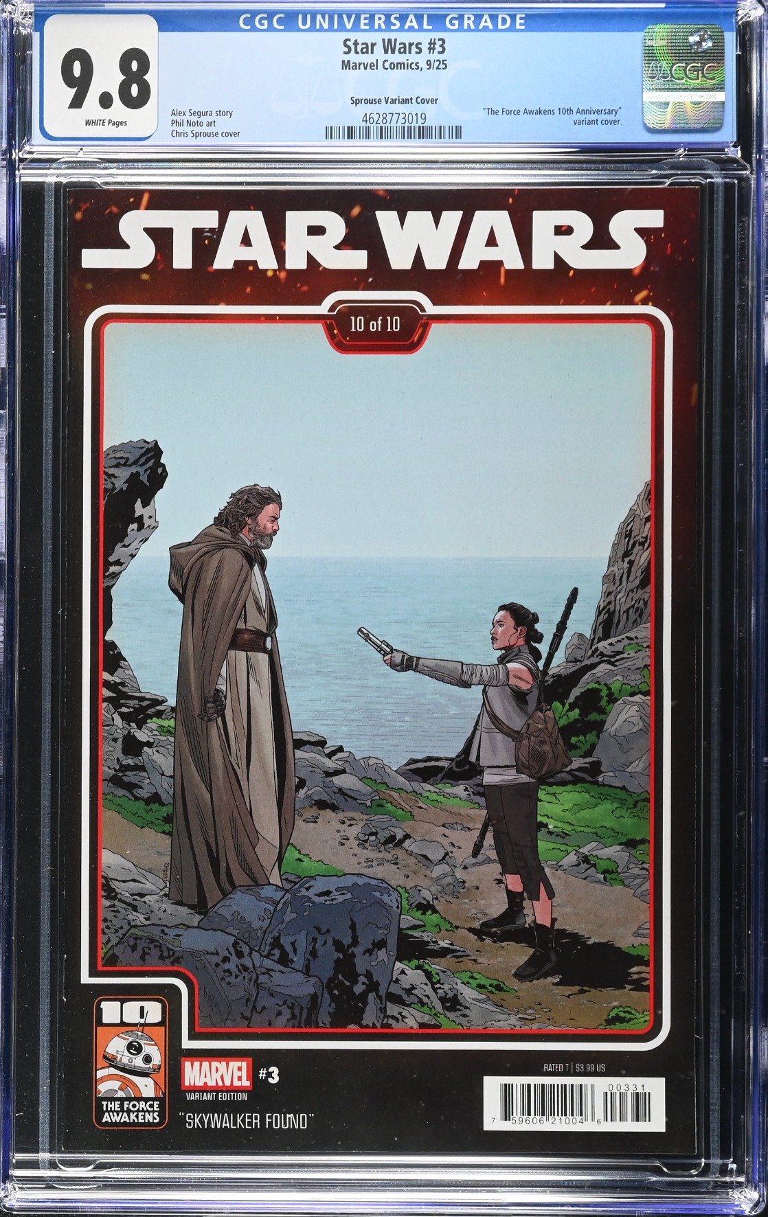 Star Wars #3 Sprouse Variant CGC 9.8