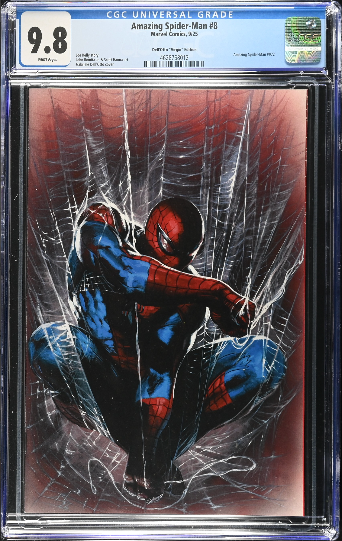 Amazing Spider-Man #8 Dell'Otto 1:100 Virgin Retailer Incentive Variant CGC 9.8