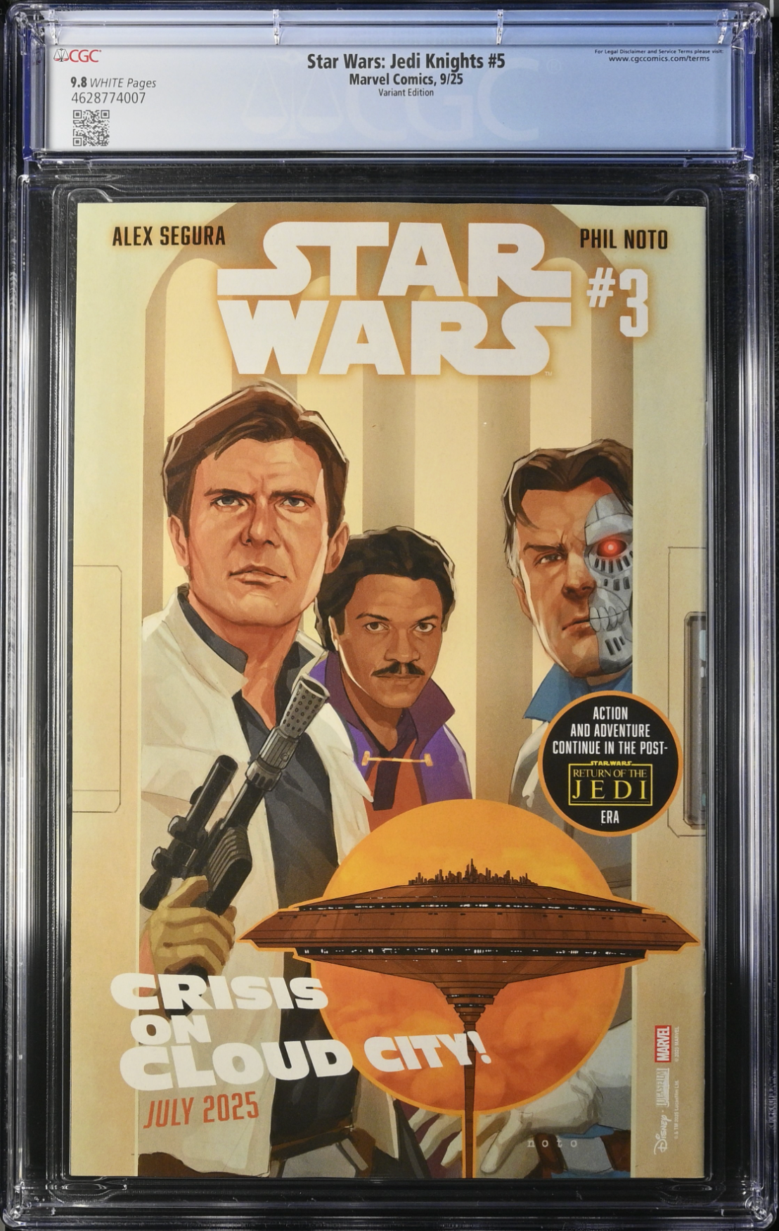 Star Wars: Jedi Knights #5 Clarke Variant CGC 9.8
