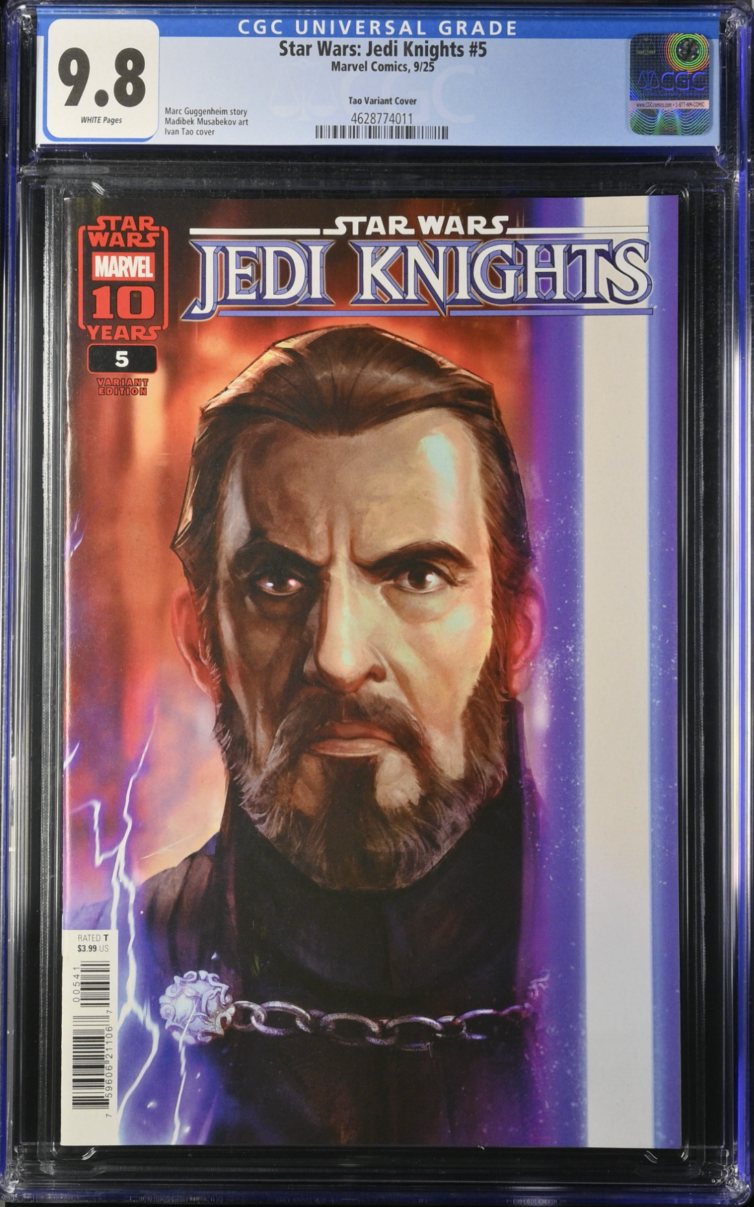 Star Wars: Jedi Knights #5 Tao Variant CGC 9.8