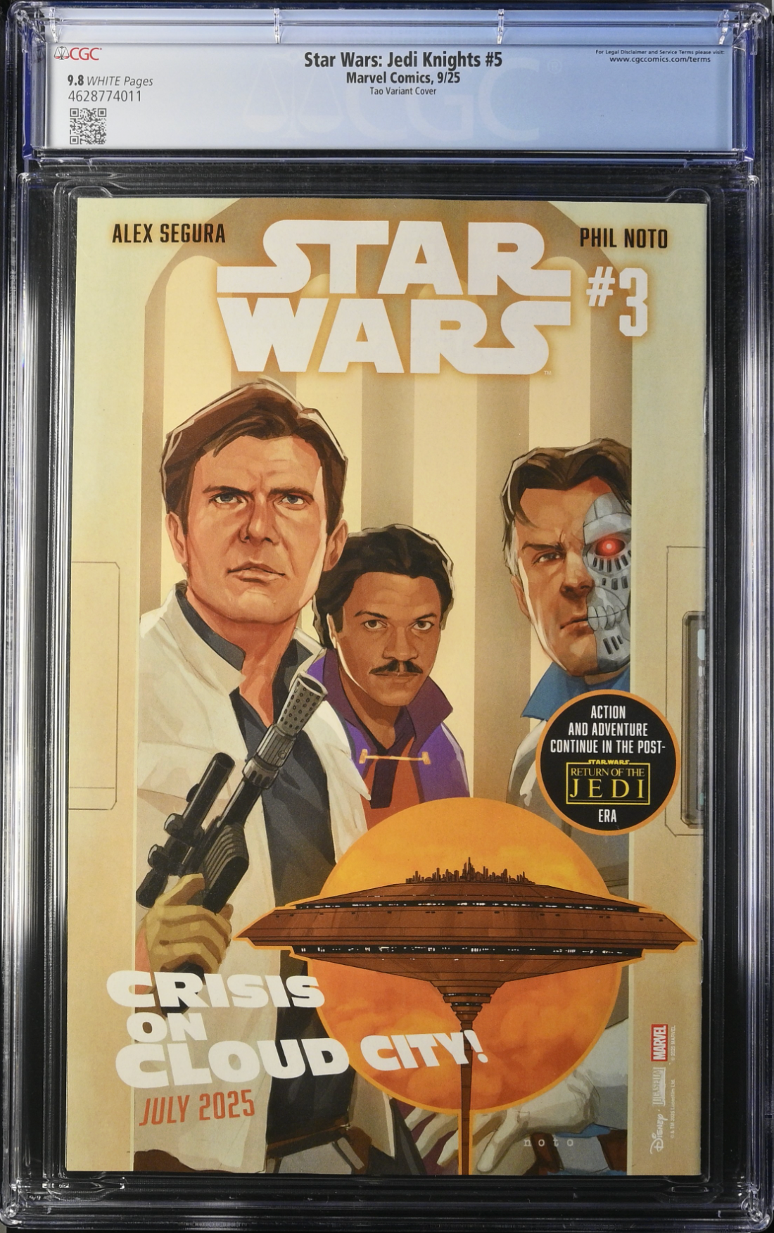Star Wars: Jedi Knights #5 Tao Variant CGC 9.8
