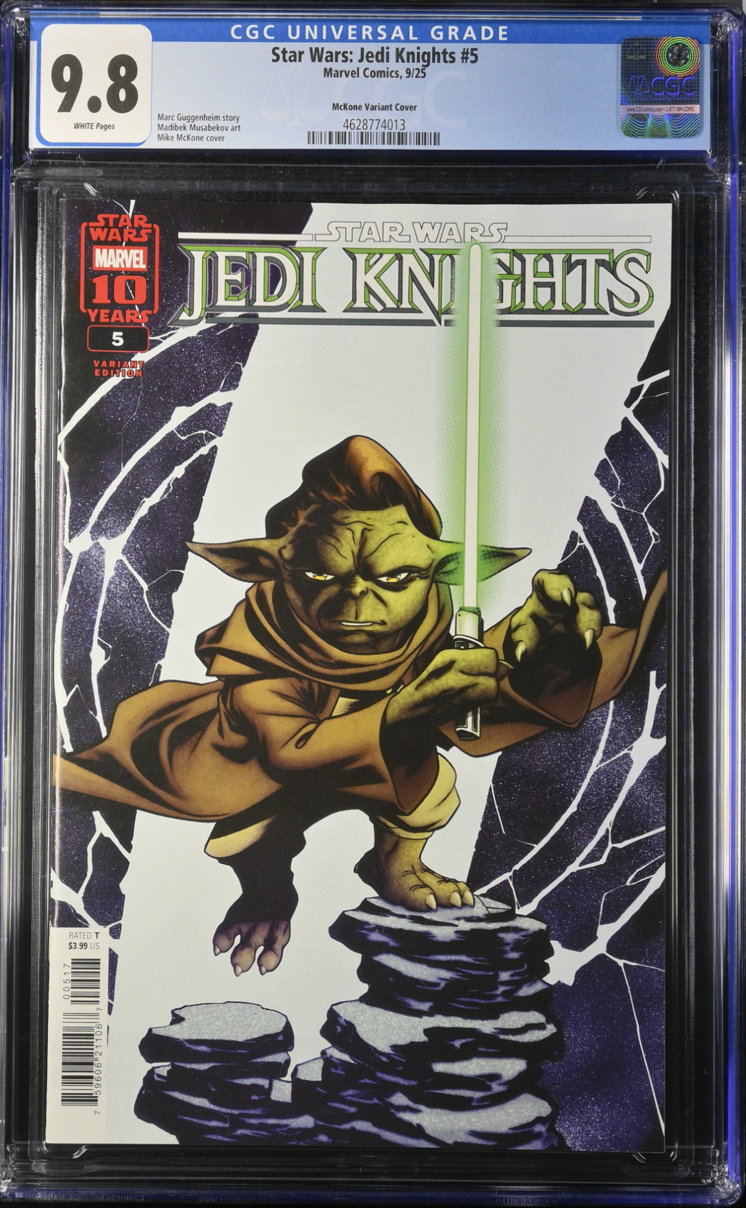 Star Wars: Jedi Knights #5 McKone 1:25 Retailer Incentive Variant CGC 9.8