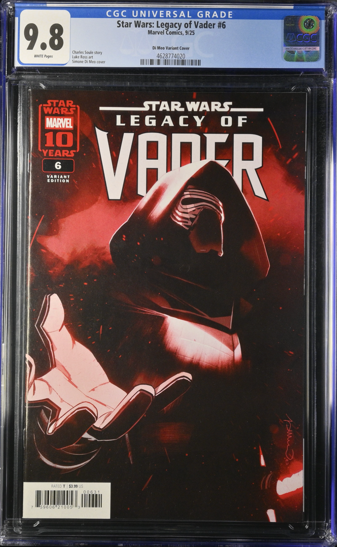 Star Wars: Legacy of Vader #6 Di Meo Variant CGC 9.8