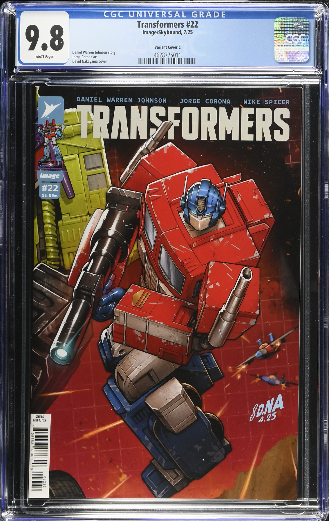 Transformers #22 Nakayama 1:10 Retailer Incentive Variant CGC 9.8