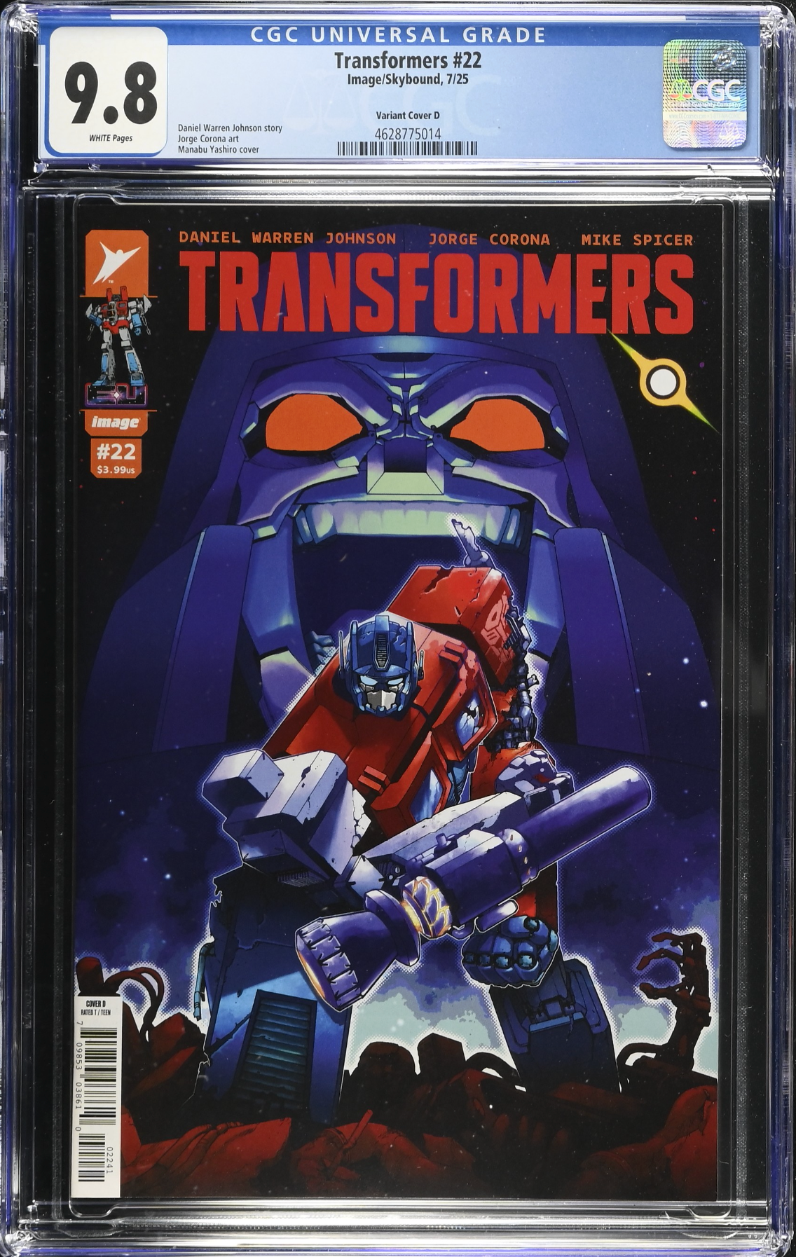 Transformers #22 Yashiro 1:25 Retailer Incentive Variant CGC 9.8