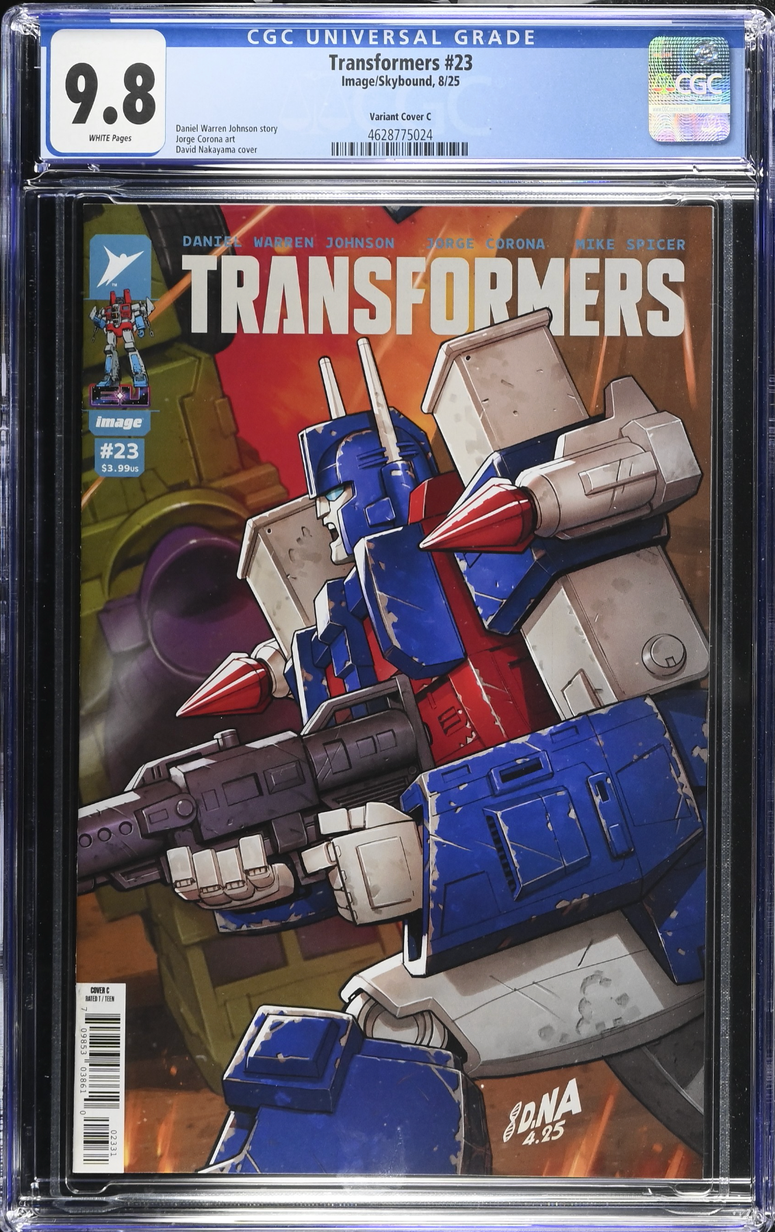 Transformers #23 Nakayama 1:10 Retailer Incentive Variant CGC 9.8