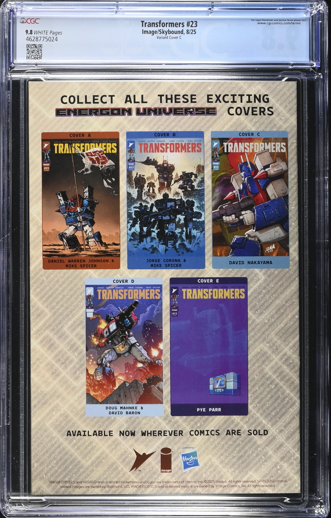 Transformers #23 Nakayama 1:10 Retailer Incentive Variant CGC 9.8