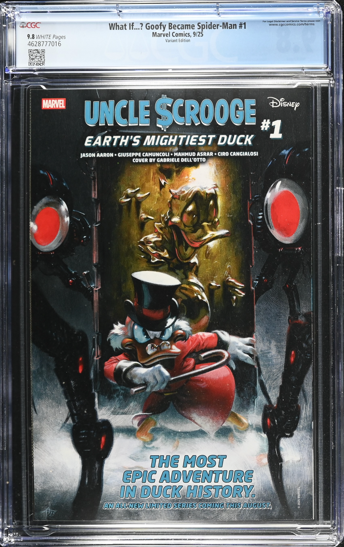 Marvel & Disney: What If...? Goofy Became Spider-Man #1 Lim Variant CGC 9.8