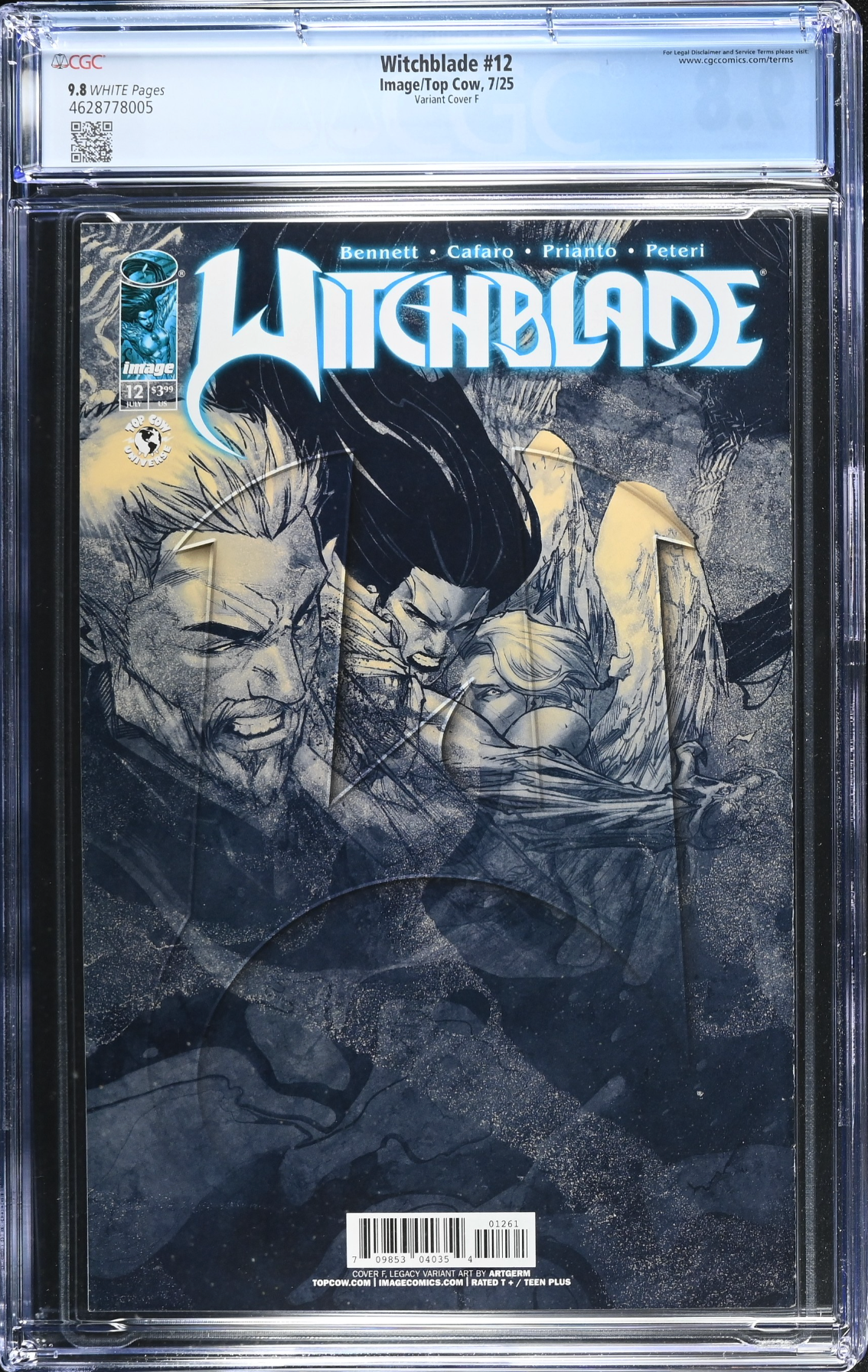 Witchblade #12 Artgerm 1:50 Virgin Retailer Incentive Variant CGC 9.8