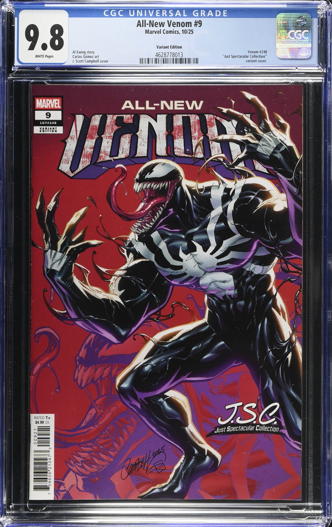 All-New Venom #9 Campbell Variant CGC 9.8