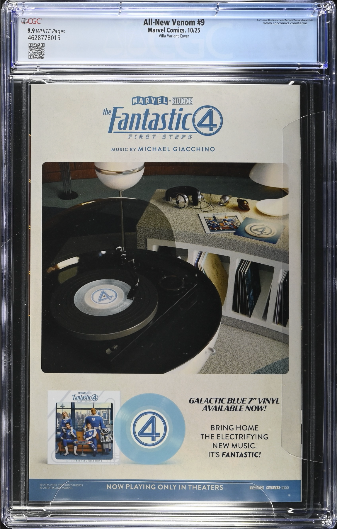 All-New Venom #9 Villa 1:25 Retailer Incentive Variant CGC 9.9
