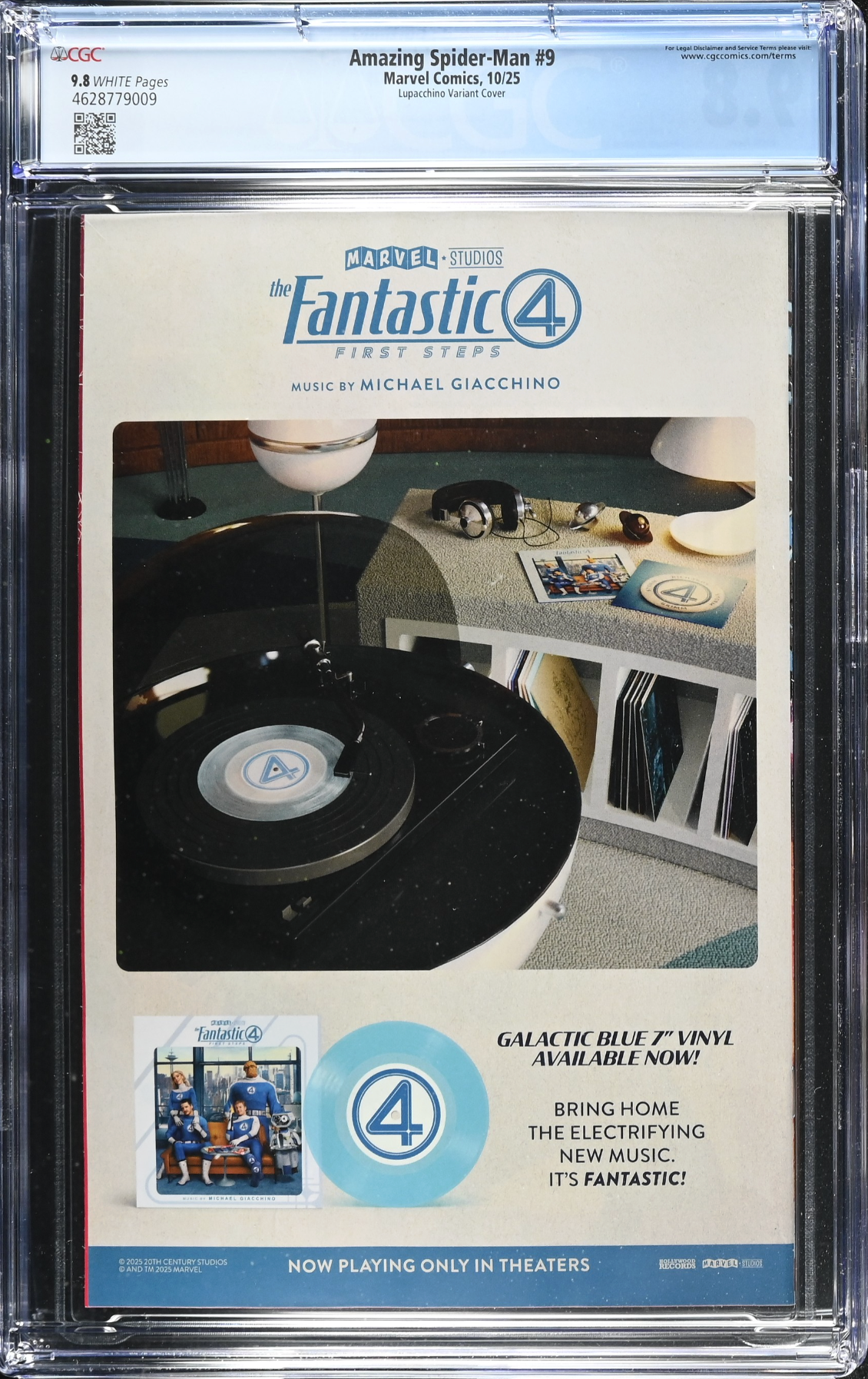 Amazing Spider-Man #9 Lupacchino 1:25 Retailer Incentive Variant CGC 9.8