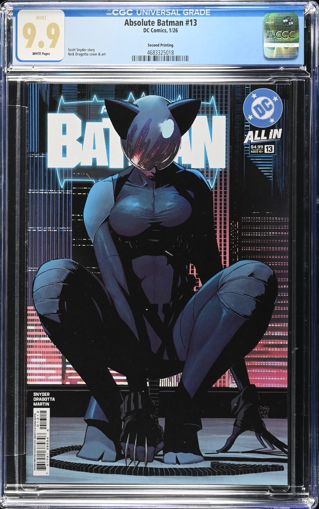 Absolute Batman #13 Second Printing CGC 9.9