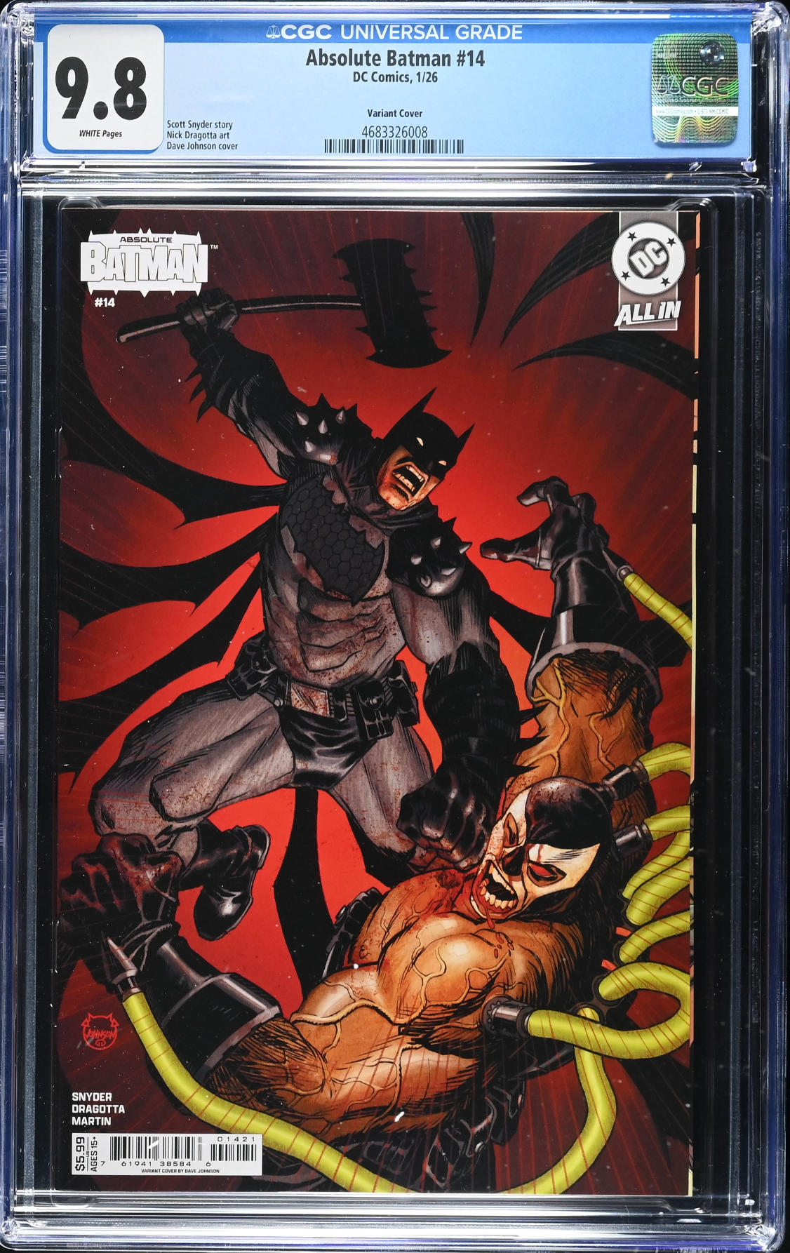 Absolute Batman #14 Johnson Variant CGC 9.8