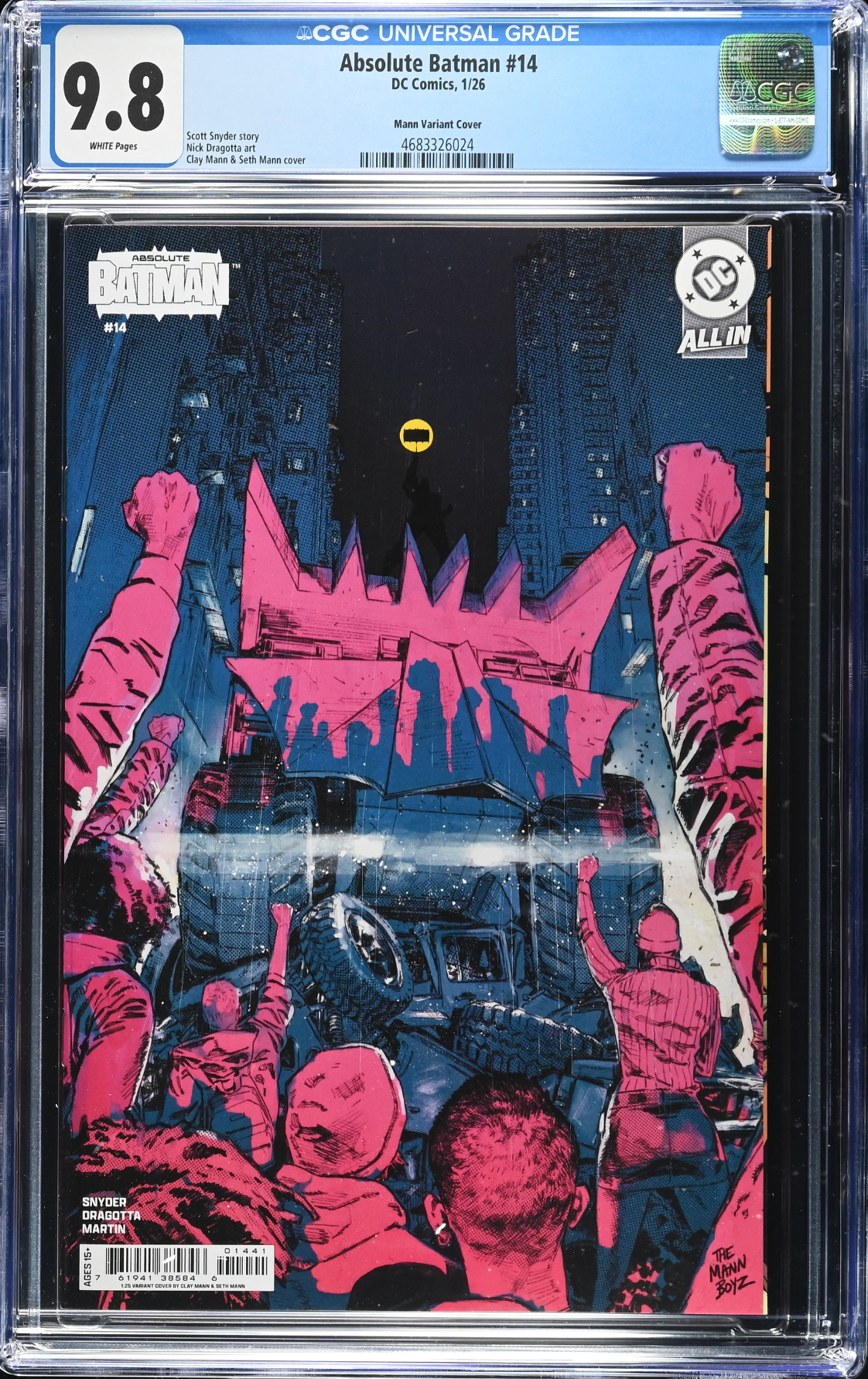 Absolute Batman #14 Mann 1:25 Retailer Incentive Variant CGC 9.8