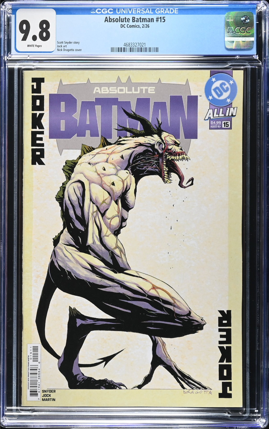 Absolute Batman #15 CGC 9.8