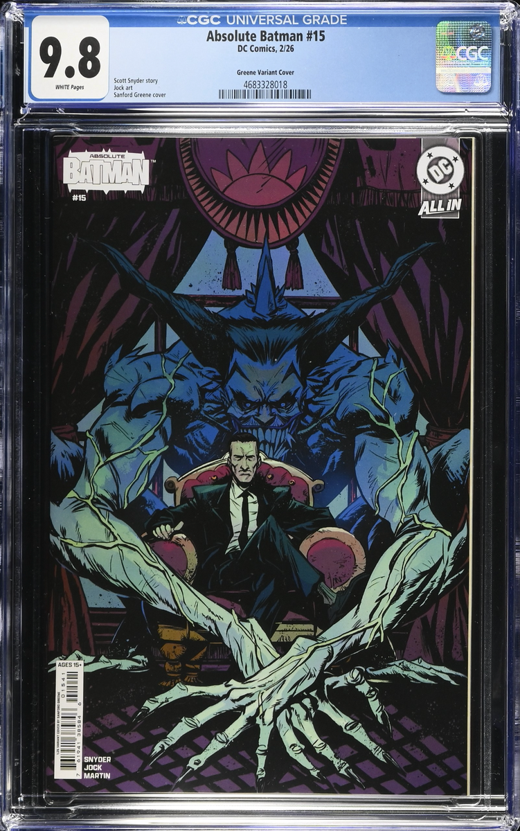 Absolute Batman #15 Greene 1:25 Retailer Incentive Variant CGC 9.8