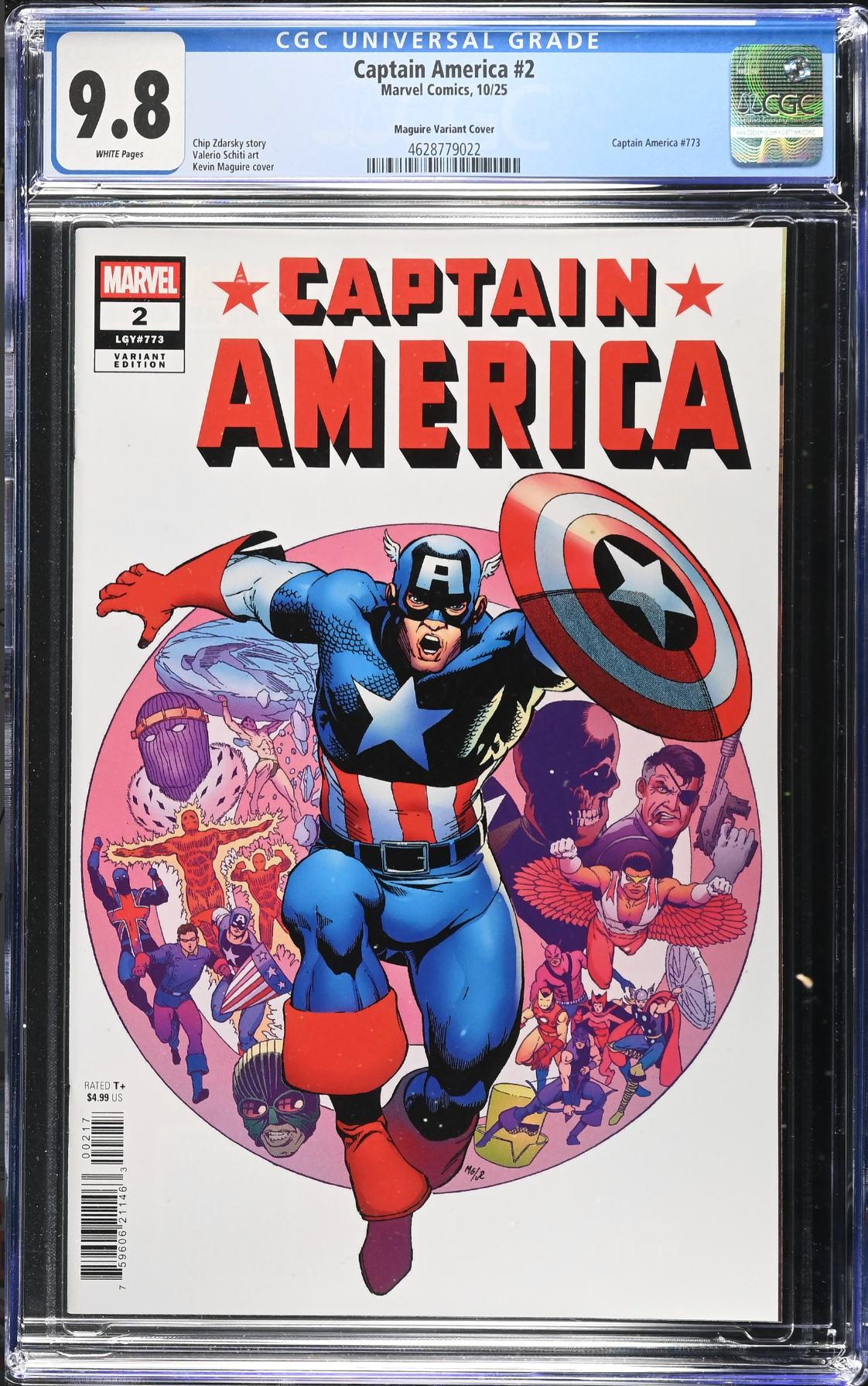 Captain America #2 Maguire 1:50 Retailer Incentive Variant CGC 9.8