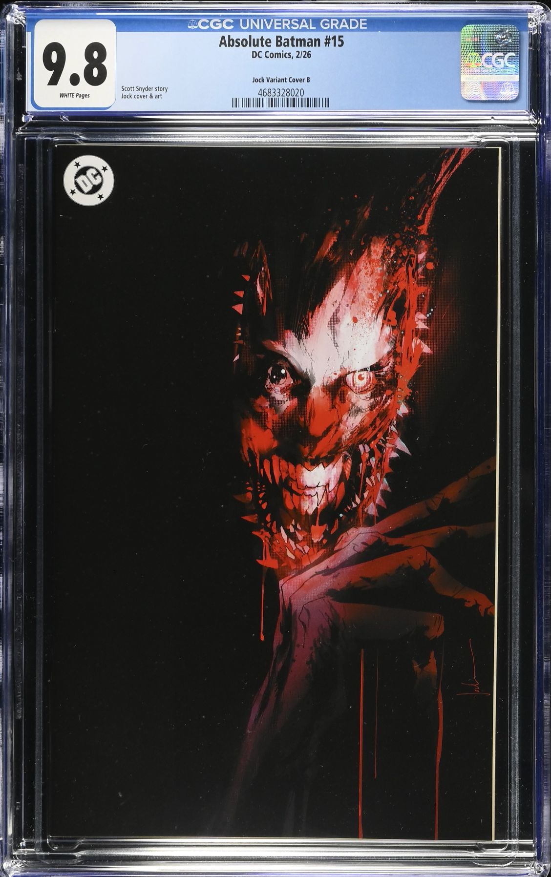 Absolute Batman #15 Jock 1:50 Virgin Retailer Incentive Variant CGC 9.8