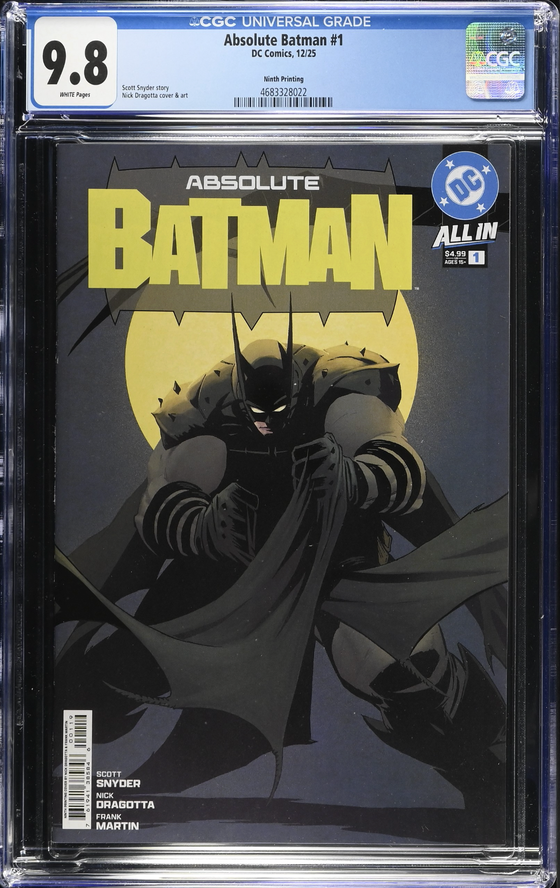 Absolute Batman #1 Ninth Printing CGC 9.8