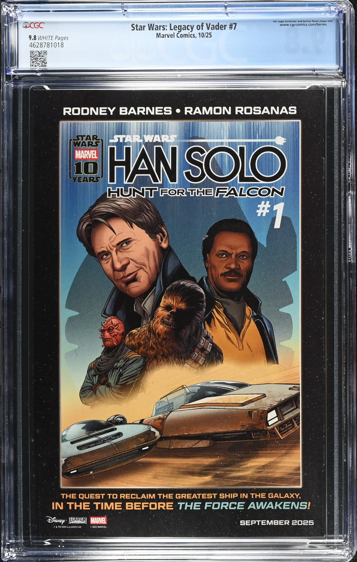 Star Wars: Legacy of Vader #7 CGC 9.8