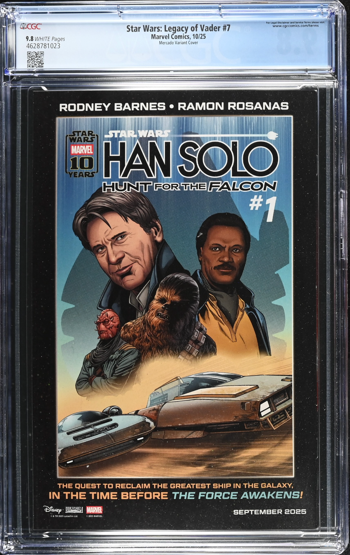 Star Wars: Legacy of Vader #7 Mercado 1:25 Retailer Incentive Variant CGC 9.8