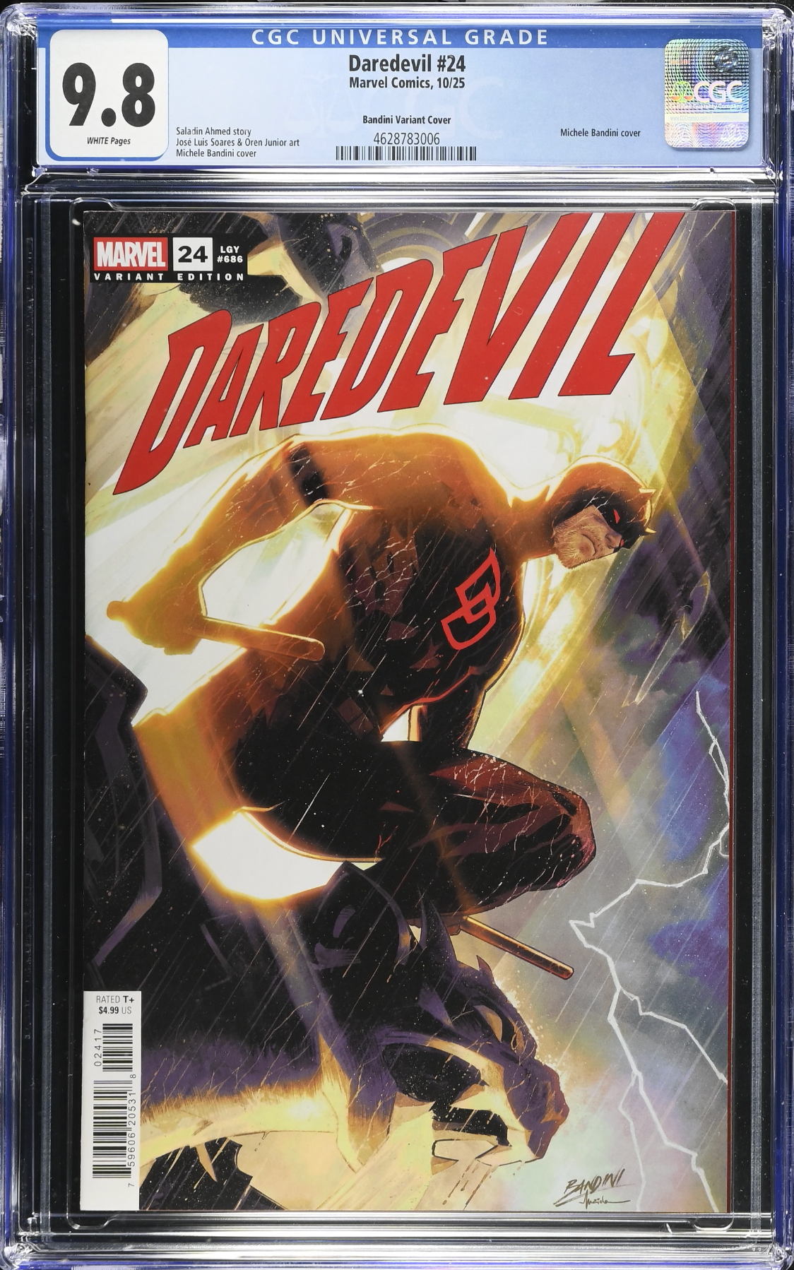 Daredevil #24 Bandini 1:25 Retailer Incentive Variant CGC 9.8