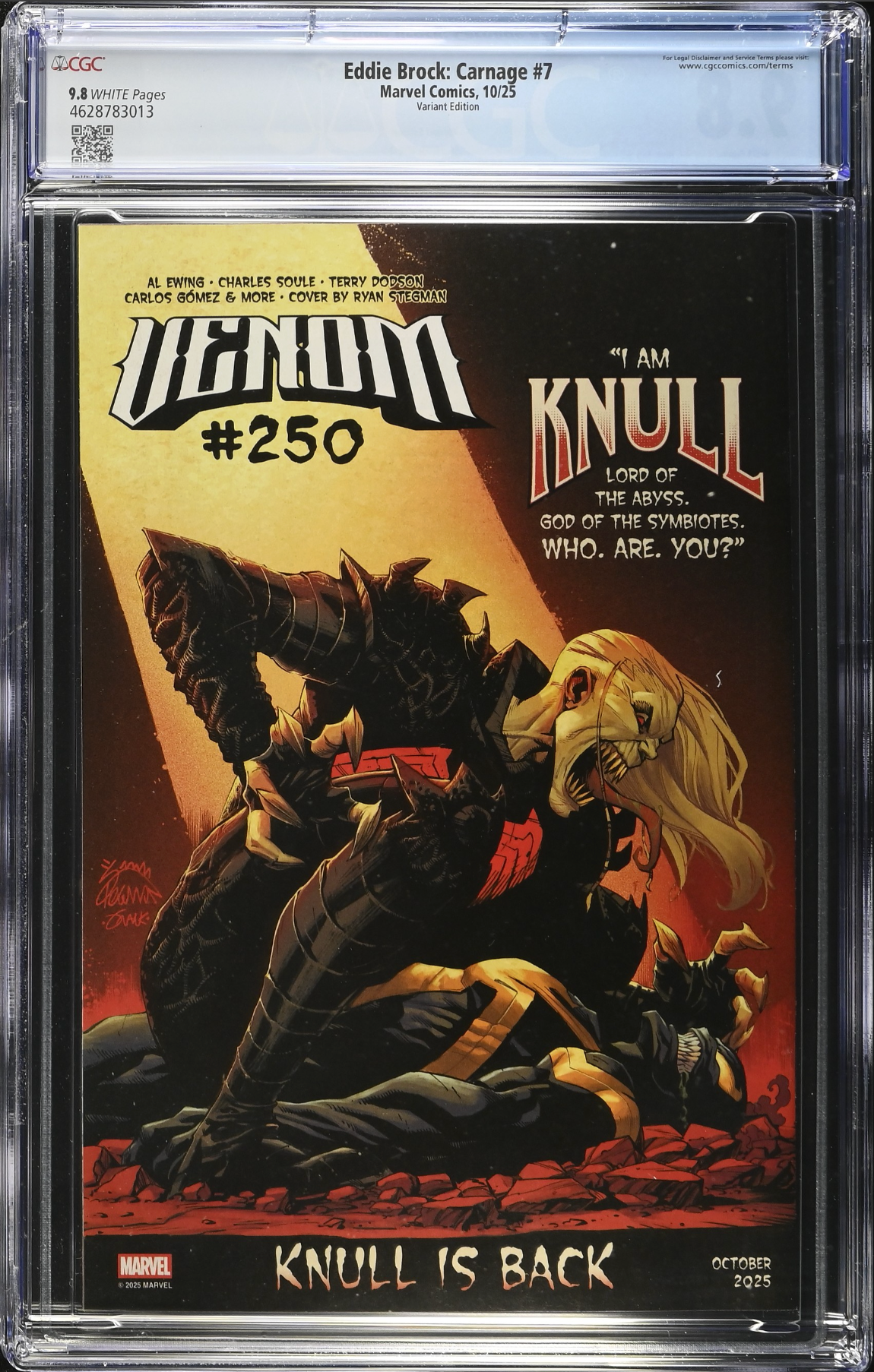 Eddie Brock: Carnage #7 Campbell Variant CGC 9.8