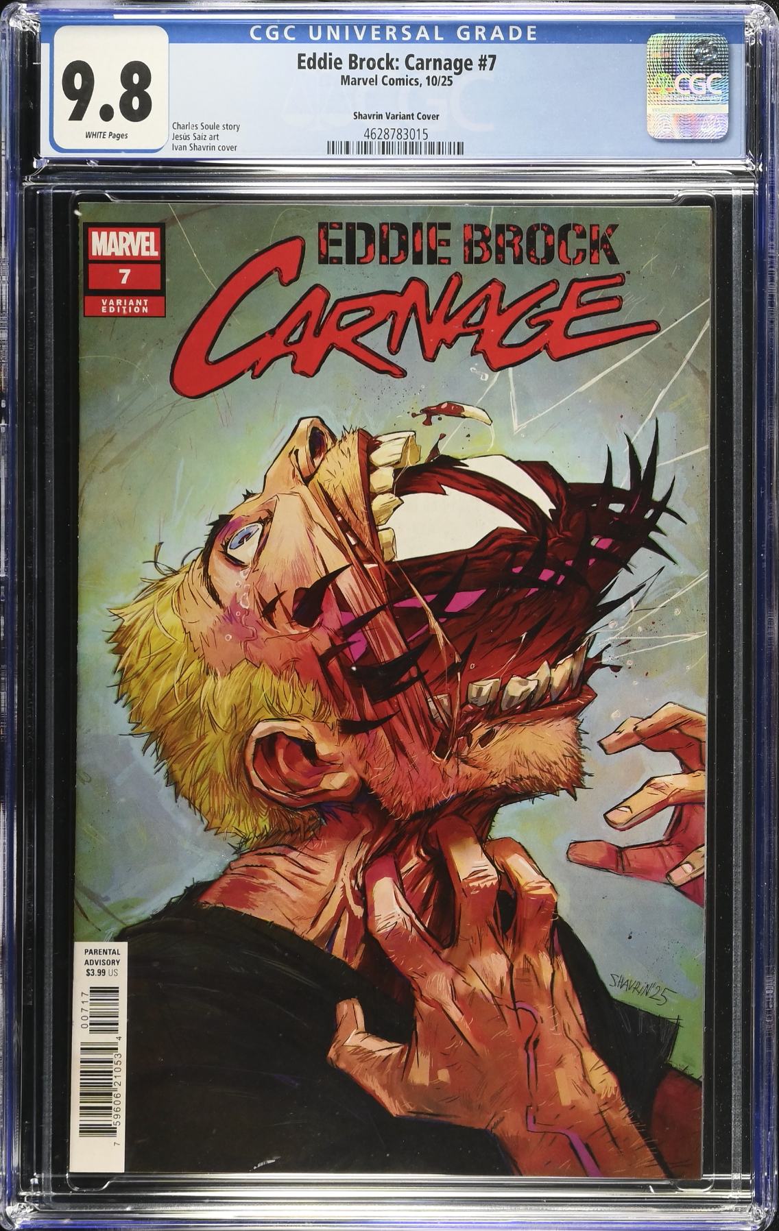 Eddie Brock: Carnage #7 Shavrin 1:25 Retailer Incentive Variant CGC 9.8