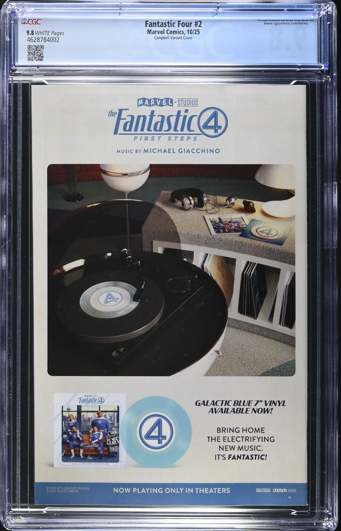 Fantastic Four #2 Campbell Variant CGC 9.8