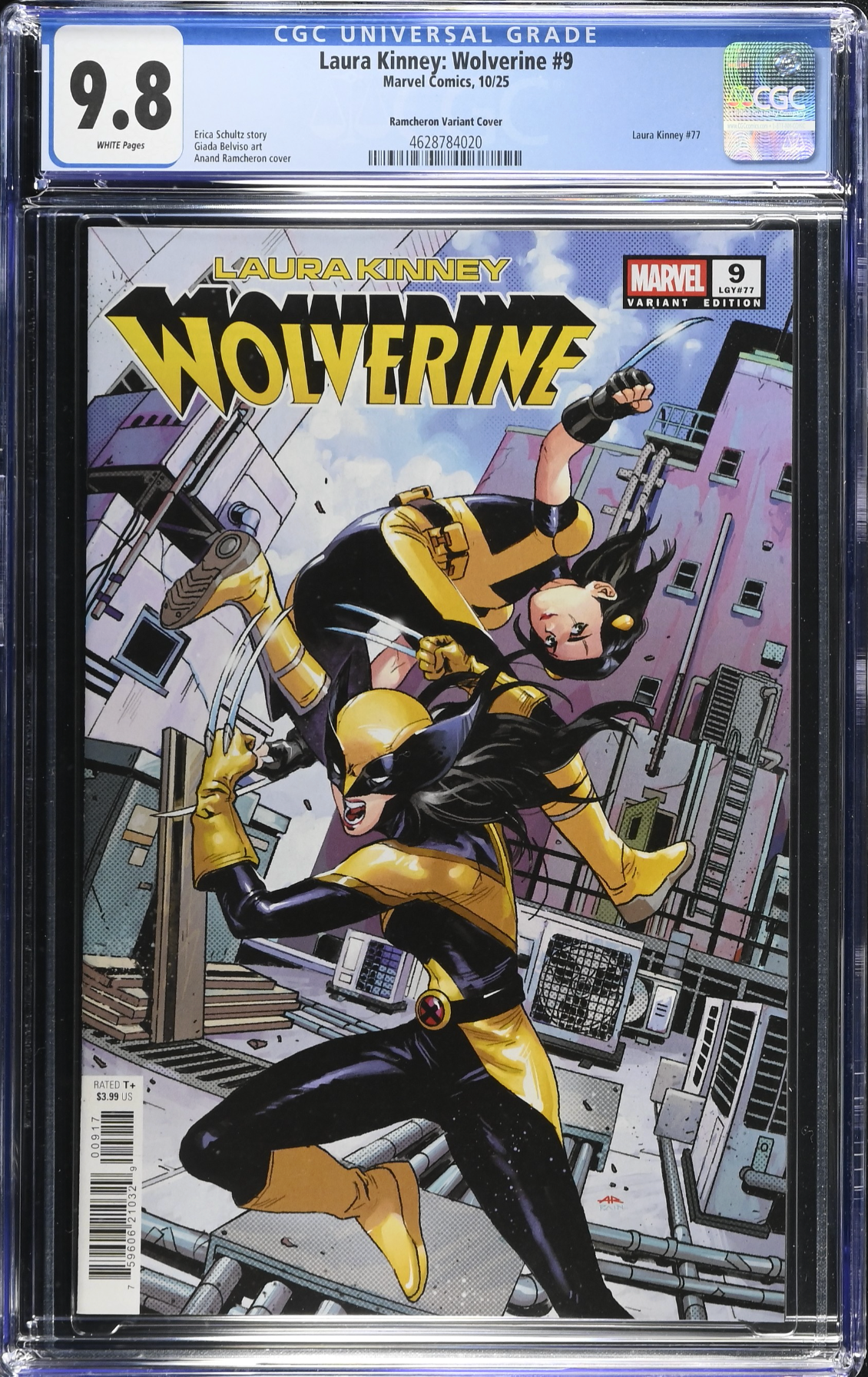 Laura Kinney: Wolverine #9 Ramcheron 1:25 Retailer Incentive CGC 9.8