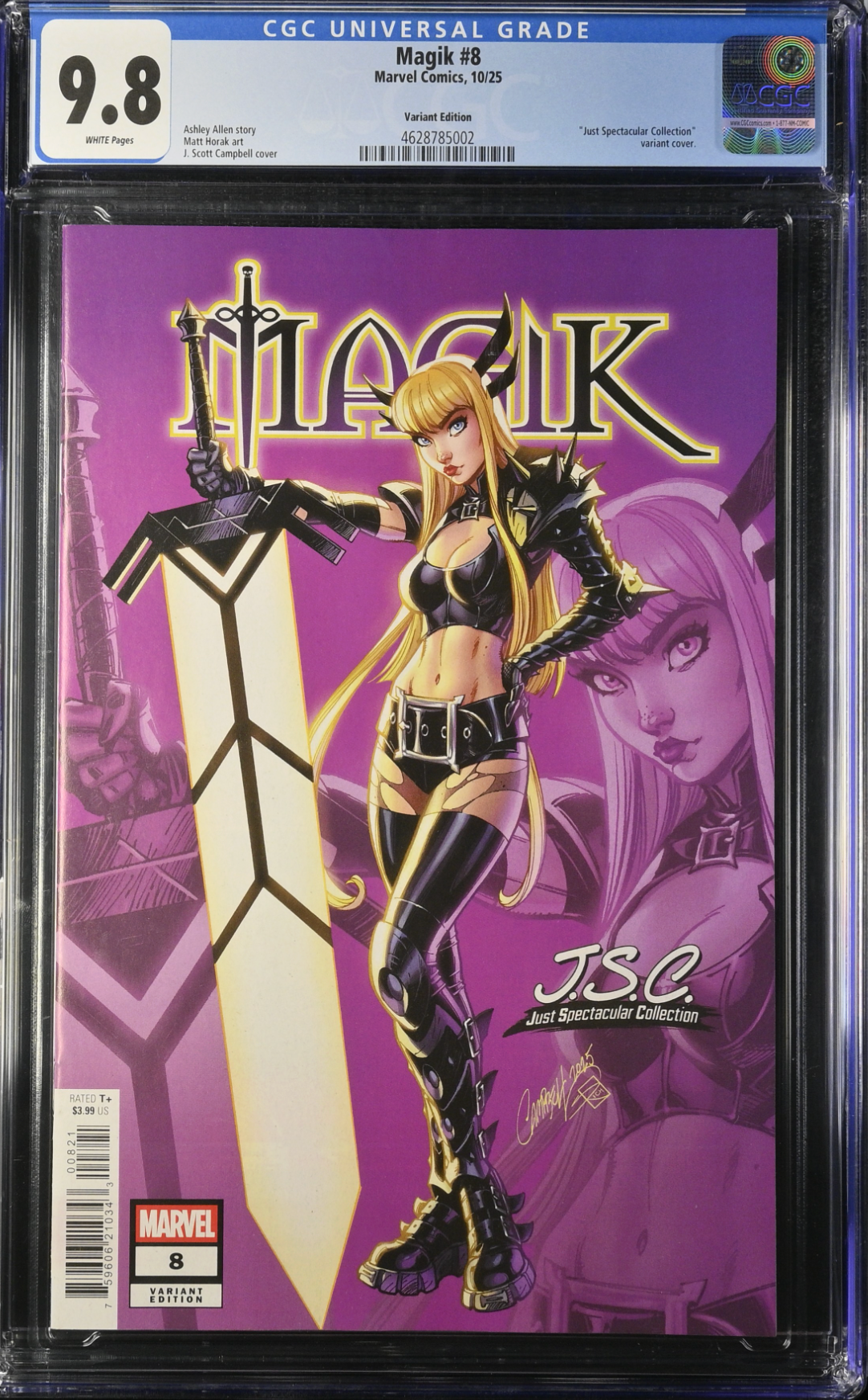 Magik #8 Campbell Variant CGC 9.8
