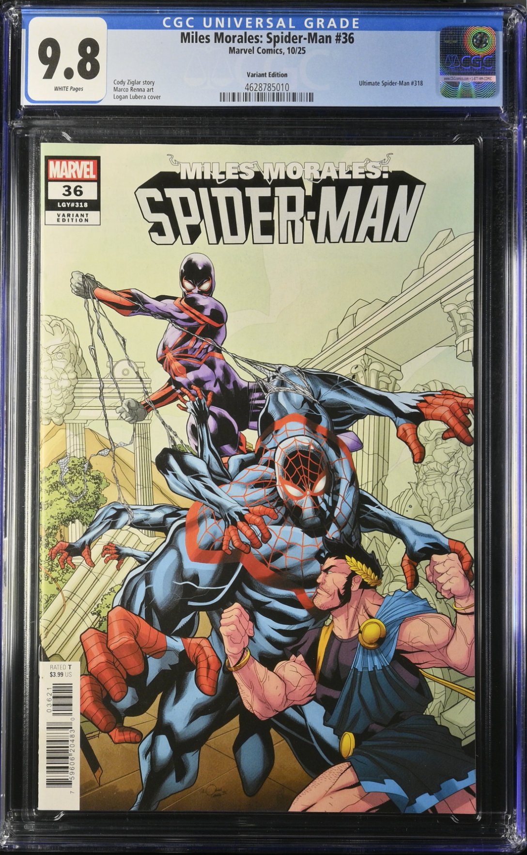 Miles Morales: Spider-Man #36 Lubera Variant CGC 9.8
