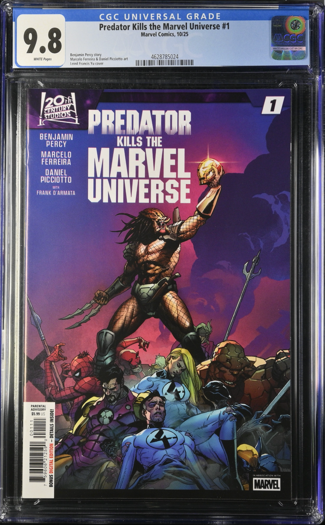 Predator Kills the Marvel Universe #1 CGC 9.8