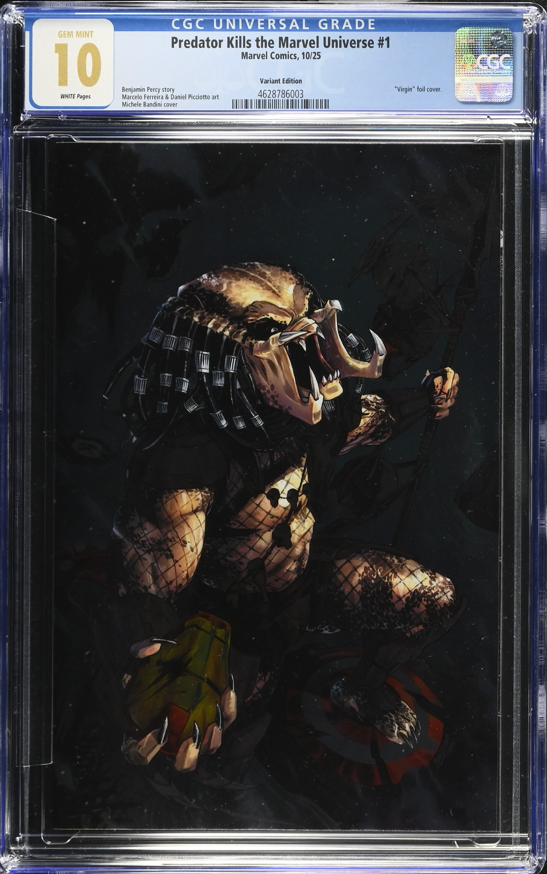 Predator Kills the Marvel Universe #1 Bandini Foil Variant CGC 10