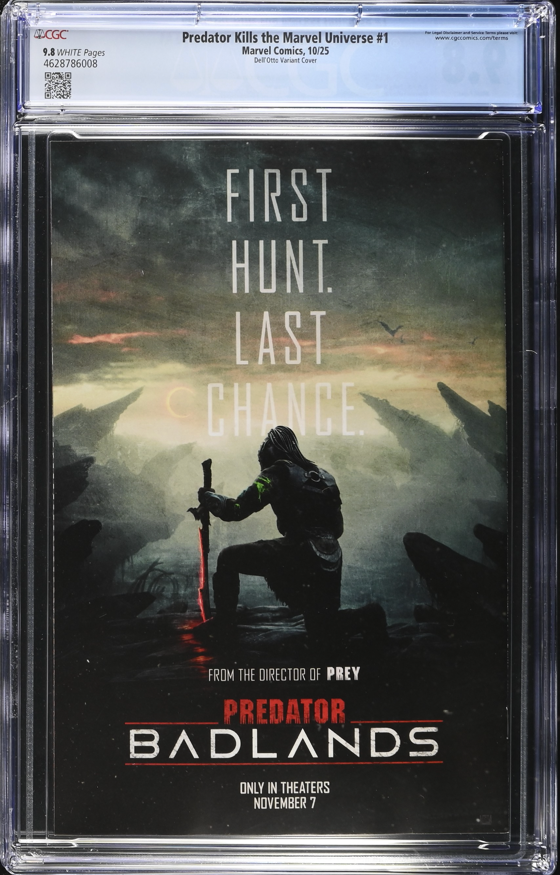 Predator Kills the Marvel Universe #1 Dell'Otto Variant CGC 9.8