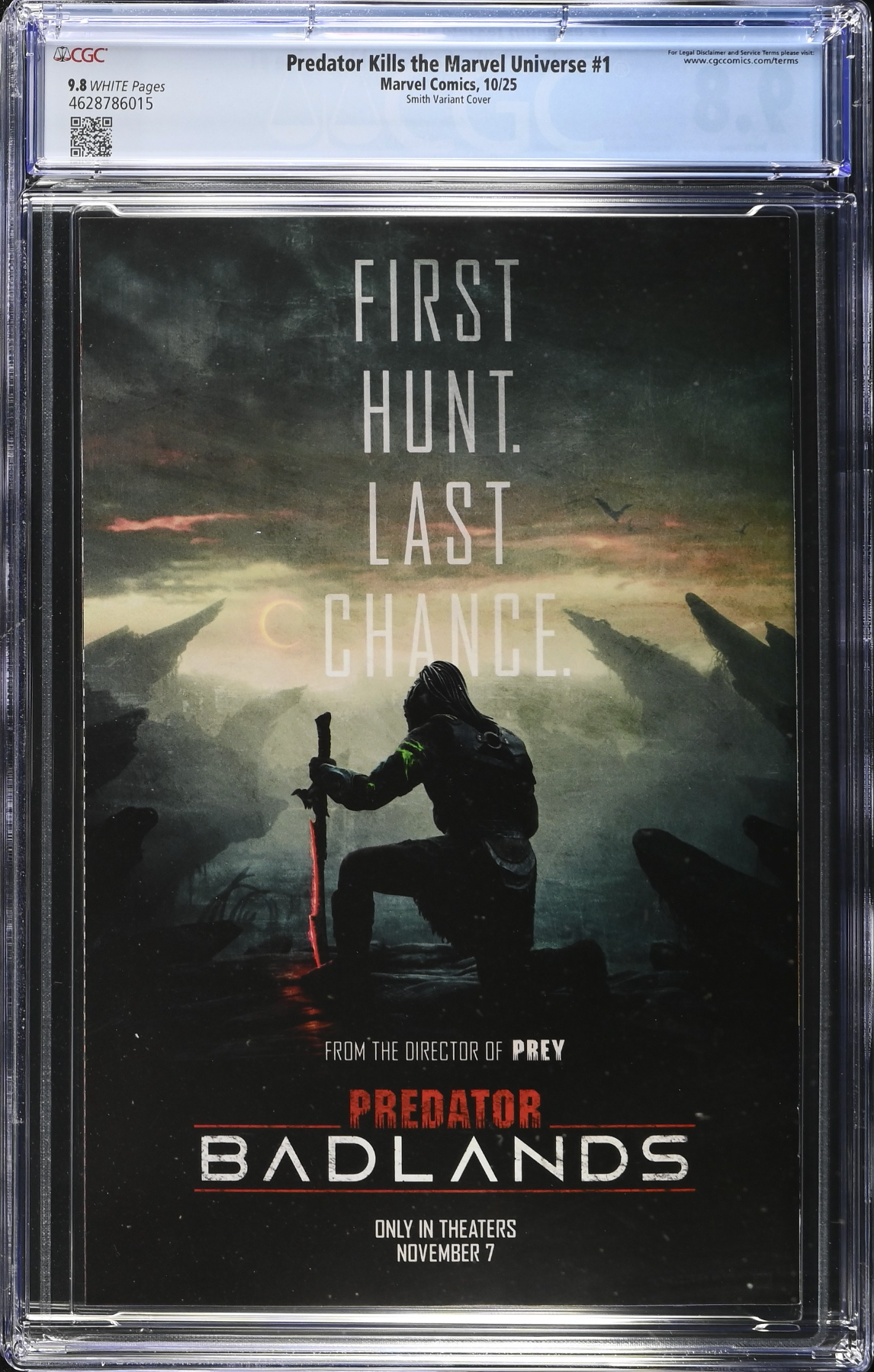 Predator Kills the Marvel Universe #1 Smith Variant CGC 9.8