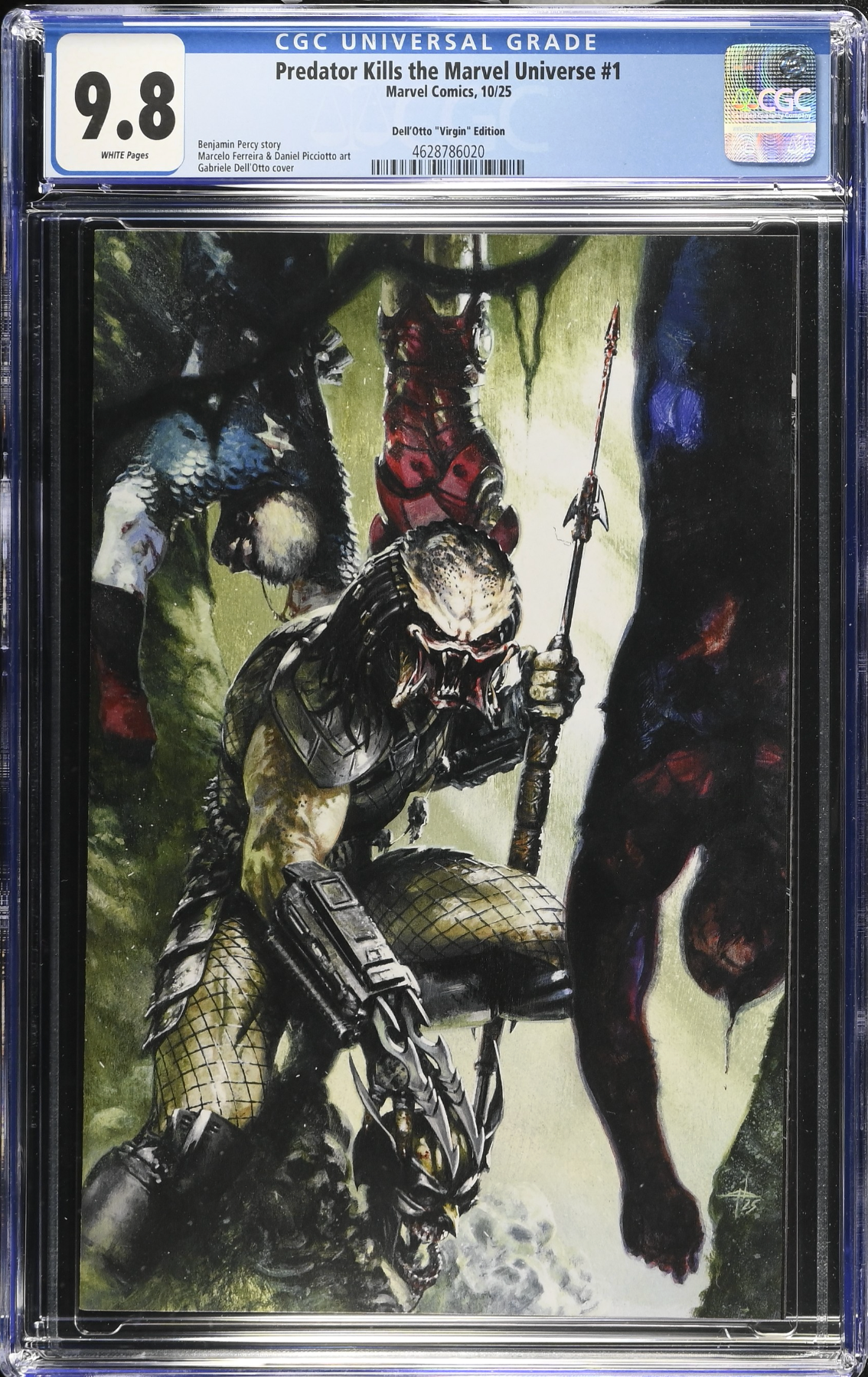 Predator Kills the Marvel Universe #1 Dell'Otto 1:100 Virgin Retailer Incentive Variant CGC 9.8